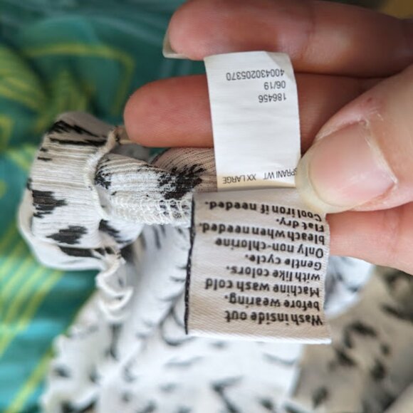 Nine West Black and White Print Blouse Size XXL - Picture 10 of 10